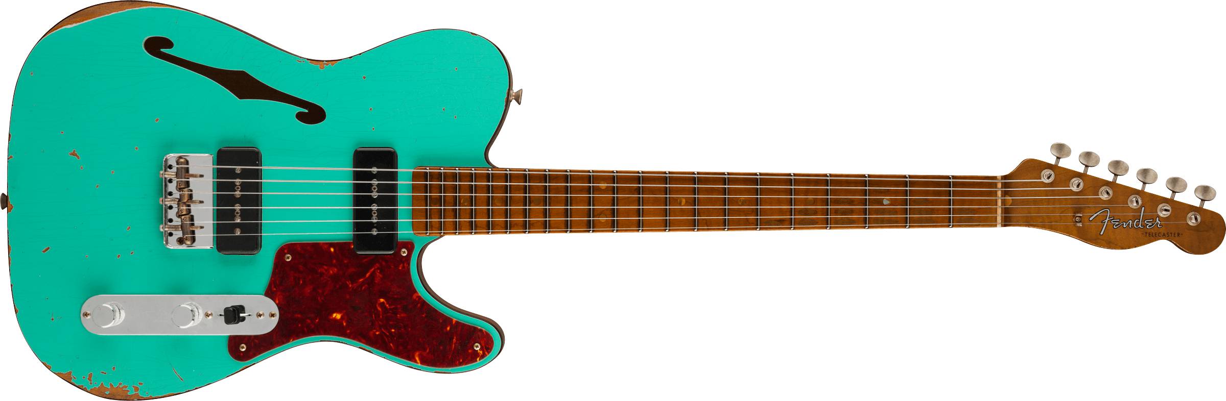 P90 Telecaster® Thinline Relic®, Maple Fingerboard, Sea Foam Green